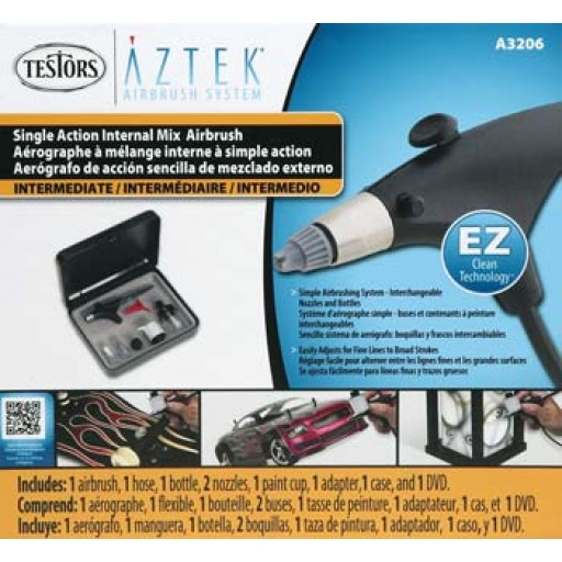 Testors A3206 Aztek Intermediate Single Action Int Mix Airbrush System