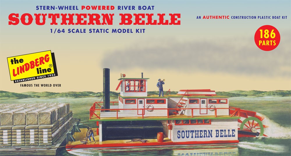 Lindberg 201 164 Southern Belle SternWheel Powered River Boat eBay