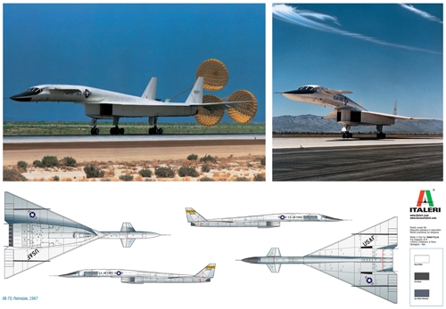 Italeri 1282 1:72 XB70 Valkyrie USAF Military Aircraft Plane Model