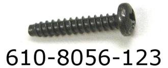 Lionel 6108056123 #2 x 1/2" Black Phillips Pan Head Self Tapping Screw (New)