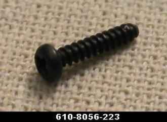 Lionel 18056-223 #2 x 7/16" Black Phillips Round Head Screw (New)