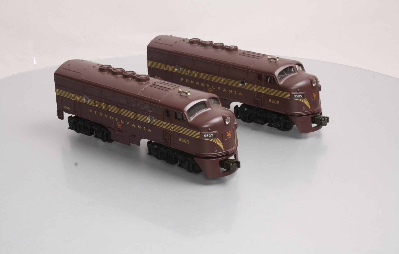 MTH 3021301 Pennsylvania F3 AA Diesel Set w/PS 1.0 9505/9507 LN