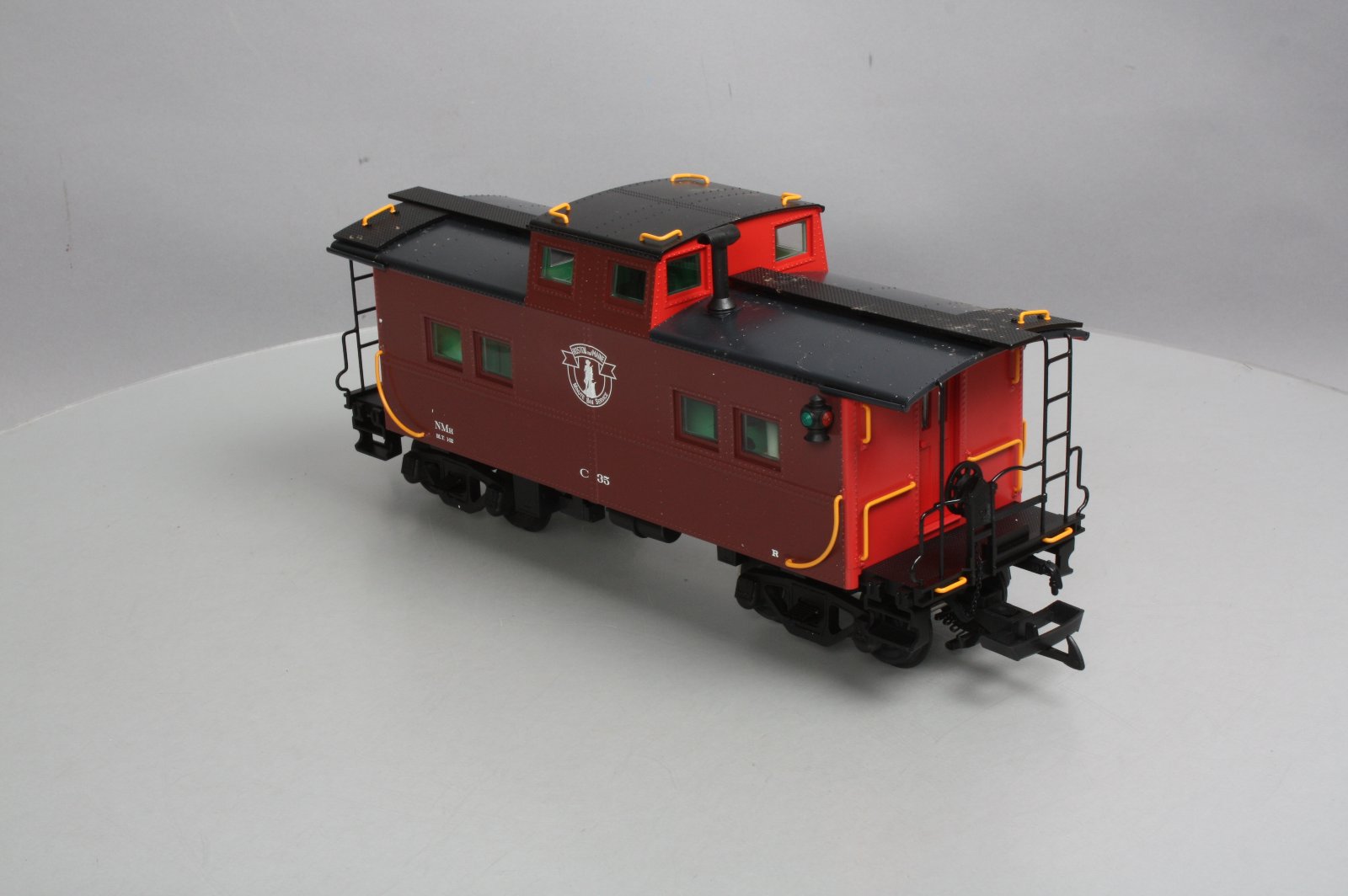 USA Trains 12154 G Scale Boston & Maine Center Cupola Caboose Metal
