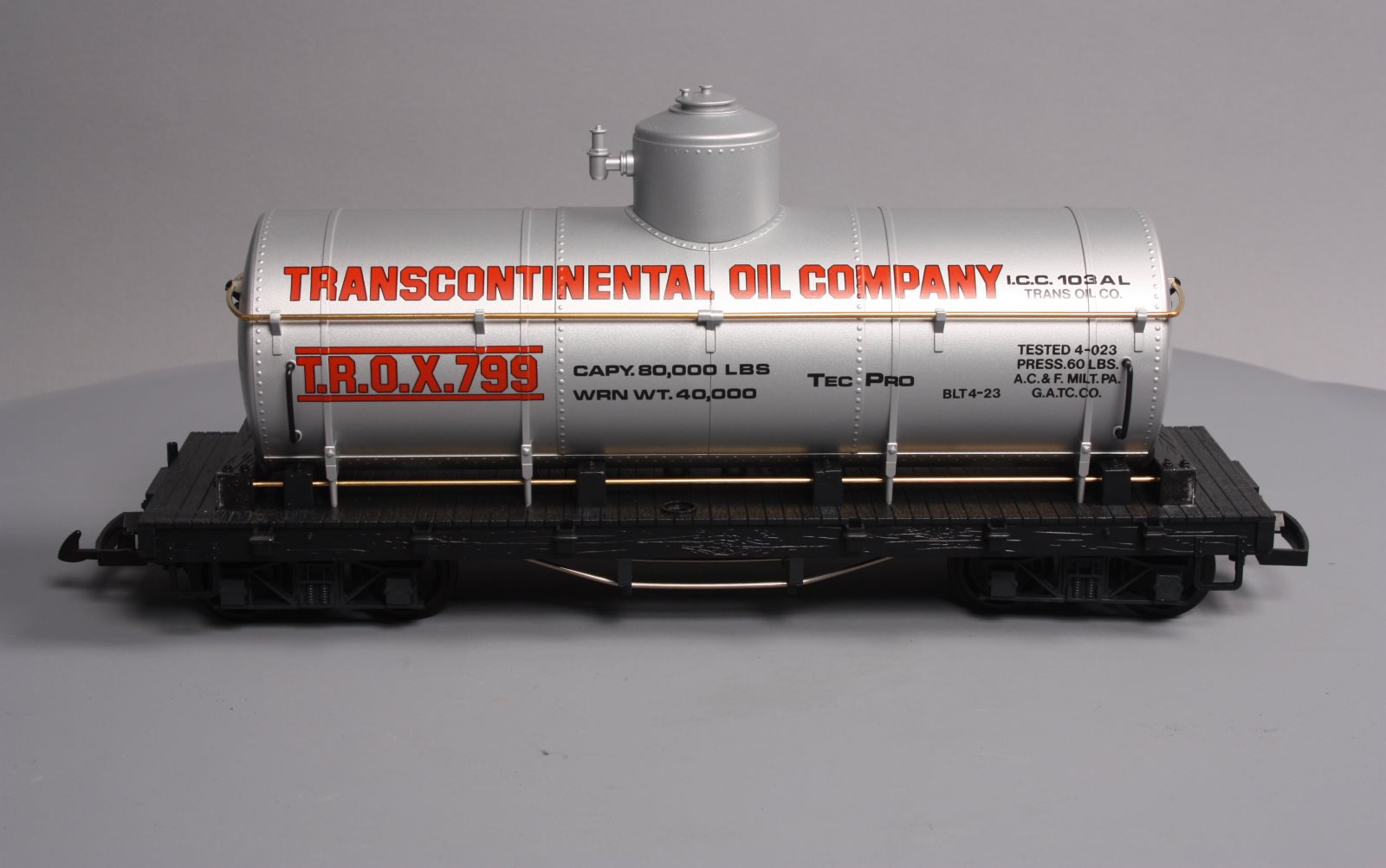 LGB 4080Y01 Transcontinental Oil Single Dome Tank Car EX eBay