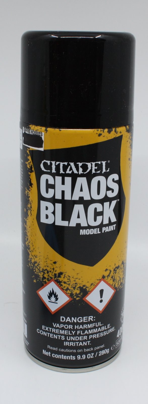 Citadel 6202 Games Spray Paint Chaos Black Model Paint