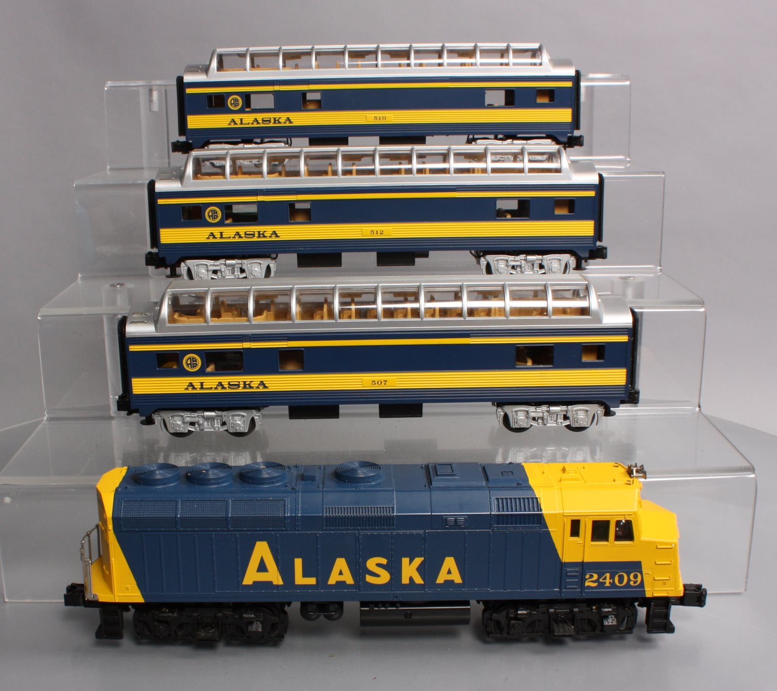 MTH 3040551 O Alaska RailKing F40PH RTR Train Set w/ProtoSound 2.0