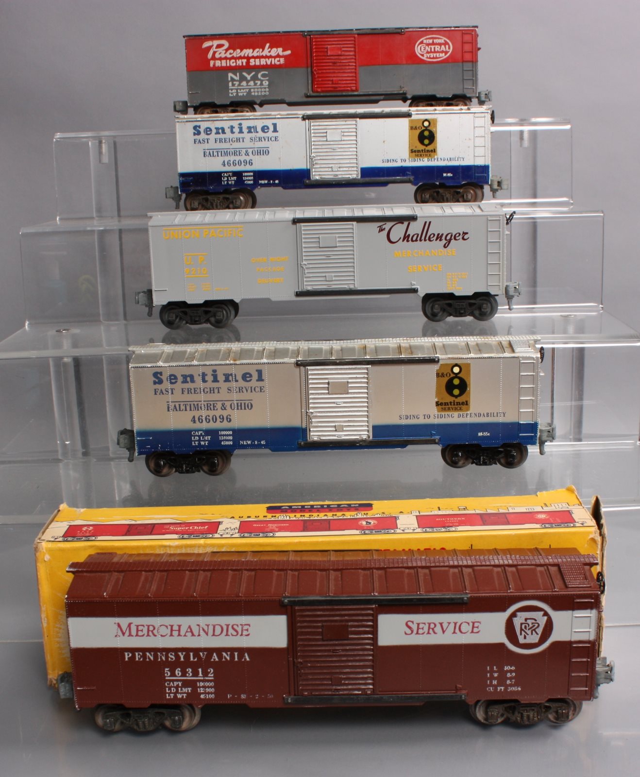 AMT & KMT O Gauge Vintage Freight Cars 9210, 56312, 174479, 466096 [5