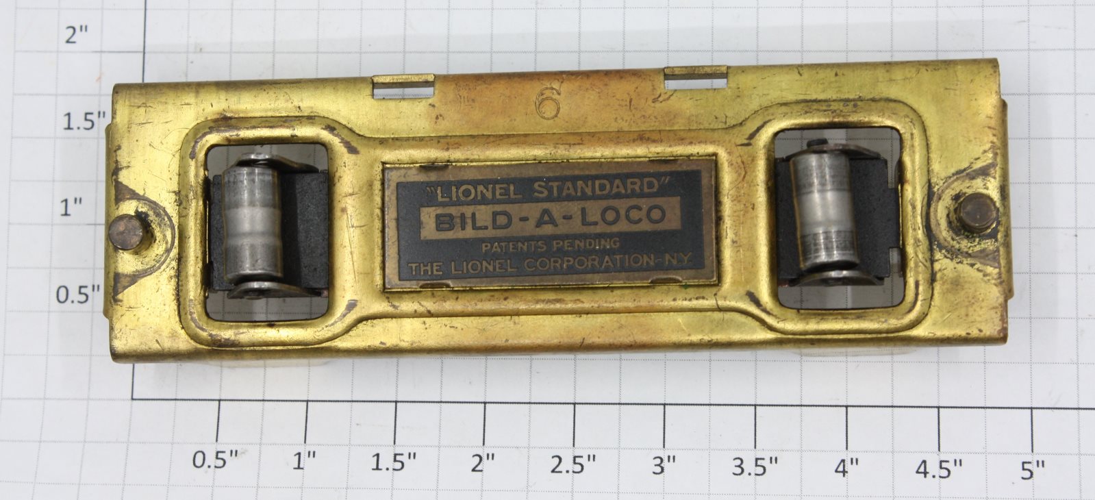 Lionel 390-41 Brass Collector Assembly for Standard Bild-a-Loco Trains (Original)