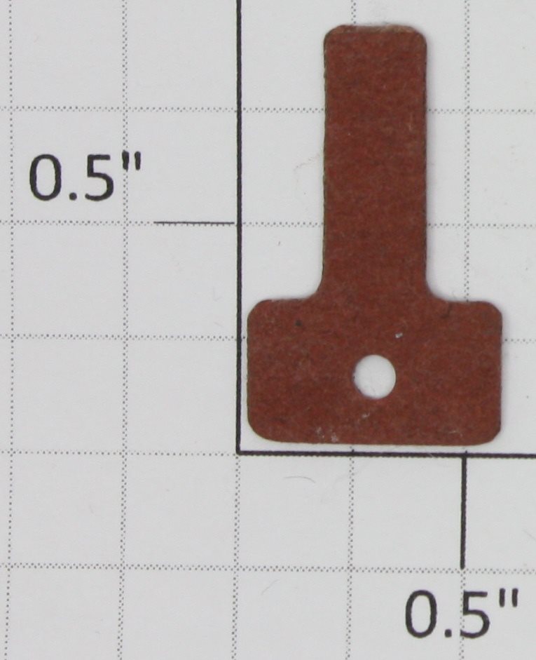 Lionel NH-12 O Gauge Bottom Red Fiber Headlight Contact Insulation Plate (Reproduction)