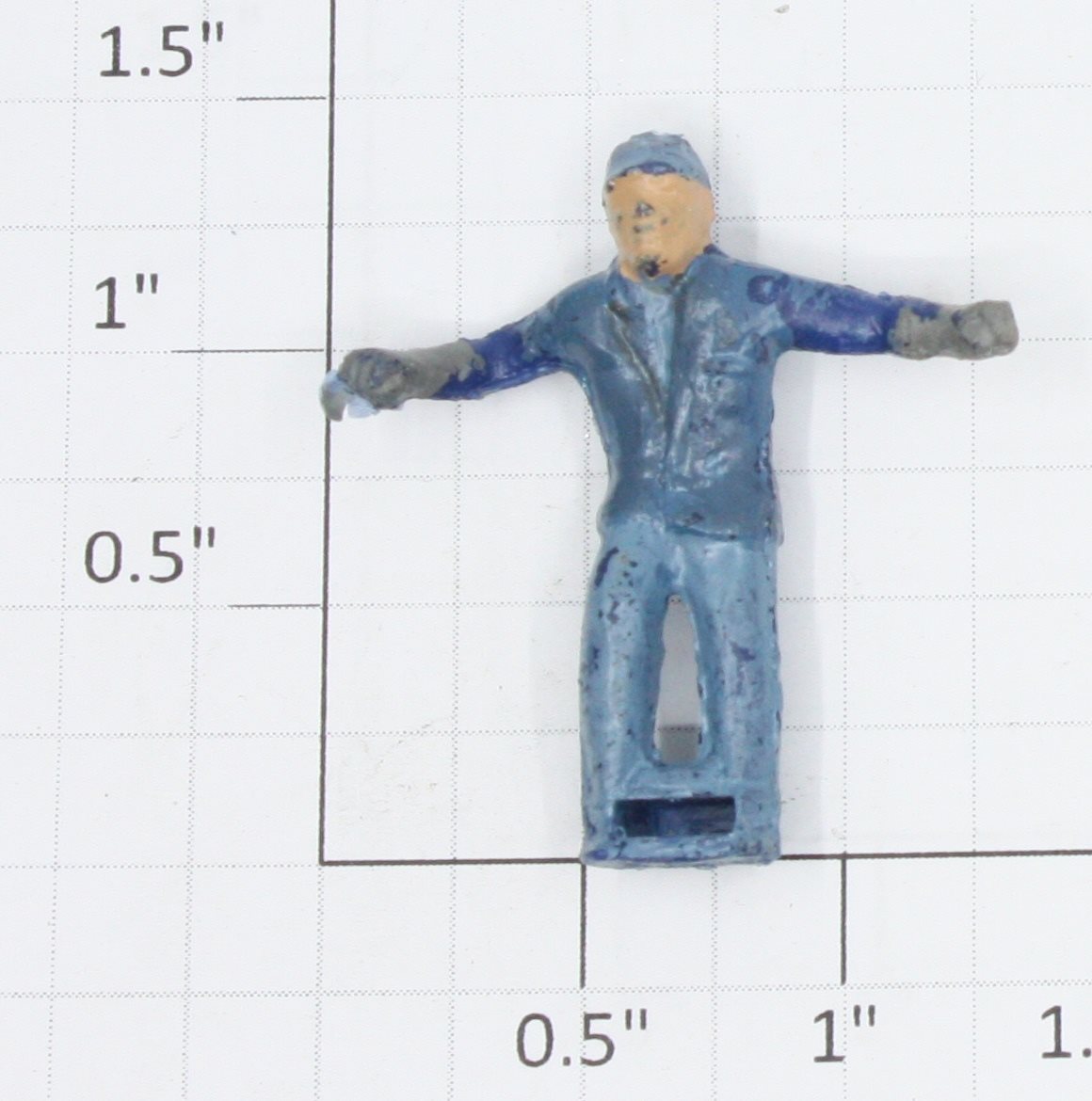 Lionel 6109811045 Brakeman Car Blue Figure with Painted Face (New)