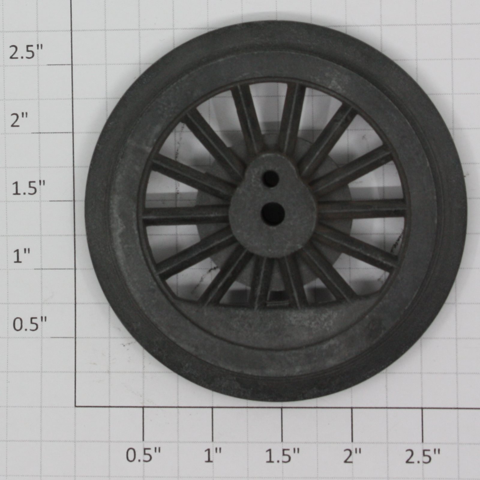 Lionel 400E-95 Unpainted Spoked 2-3/4" Std. Gauge Steam Loco Plain Wheel (Unpainted Plain)