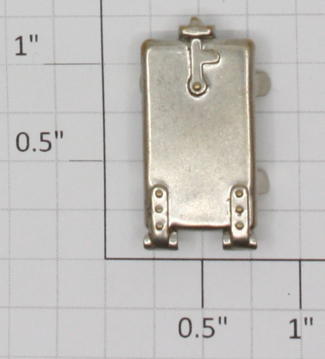 Lionel 390-26N Nickel Fire Box Door #385, 392, 400E, Etc. (Repro-Nickel)