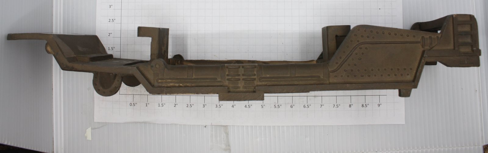 Lionel 385E-86 Unpainted Cast Locomotive Frame - Warped (Warped)