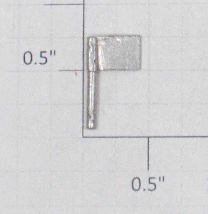 Lionel 390-76 Unpainted Flag (Repro-Unpainted)