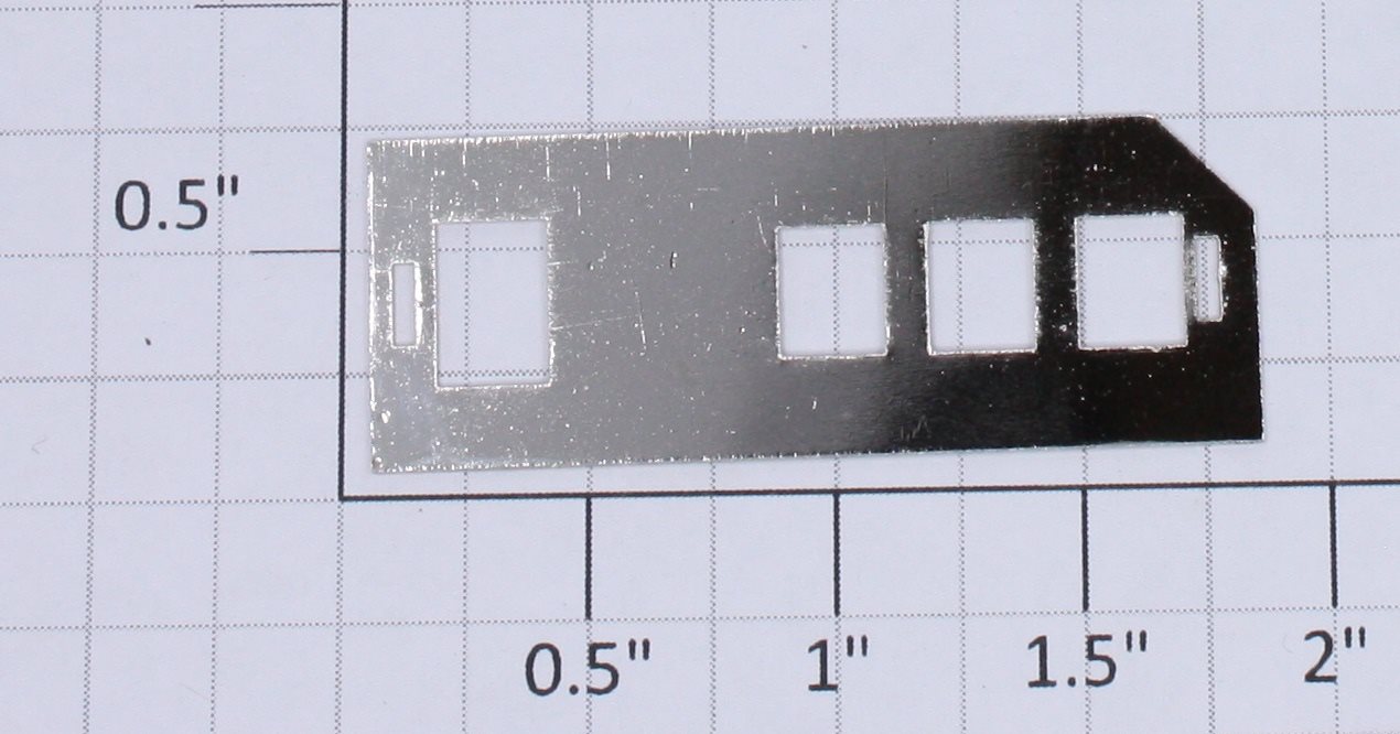 Lionel 385E-11 Nickel Cab Window Fits-392 385 1835 (Repro-Nickel)