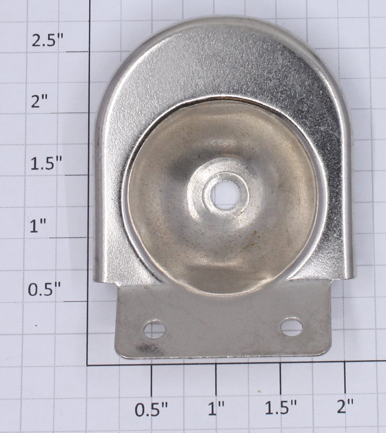 Lionel 400E-28 Nickel Boiler Front Reflector - Without Light Socket (Repro-Nickel)