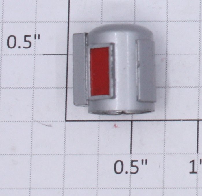 Lionel 390-71 Nickel Painted Diecast Headlight with End Hole (Repro-Nickel/Hole)