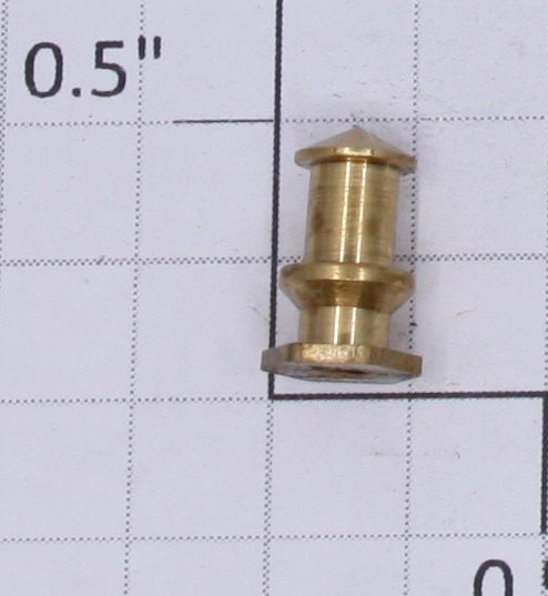 Lionel 253-1 O Gauge Small Brass Whistle with 4-36 Thread and 3/16" Base (Repro-Small/Brass)