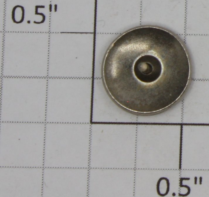 Lionel 9150-58 Nickel Uncoupler Armature Thumb Tack (Repro-Nickel)