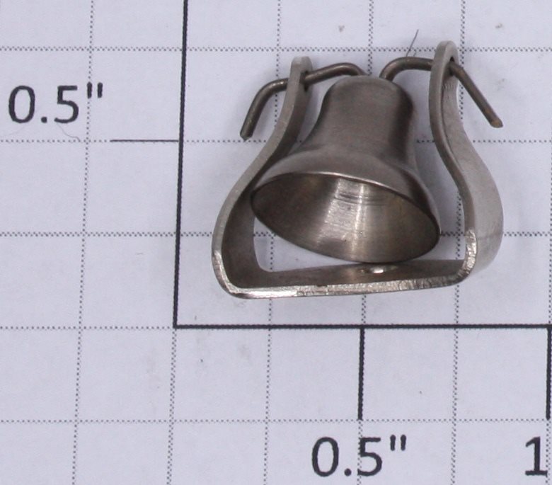 Lionel 390-66 Standard Gauge Ornamental Nickel Bell and Bracket-Complete (Repro-Nickel)