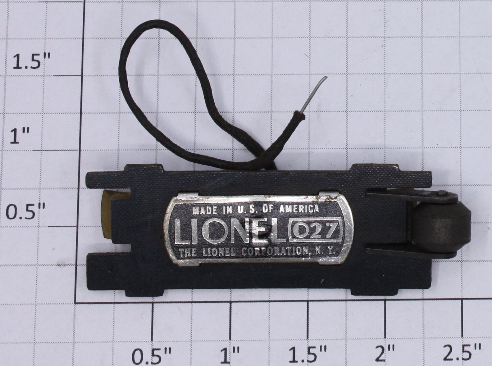 Lionel 2034-126 Collector Plate with Wire and One Set of Rollers (Original )