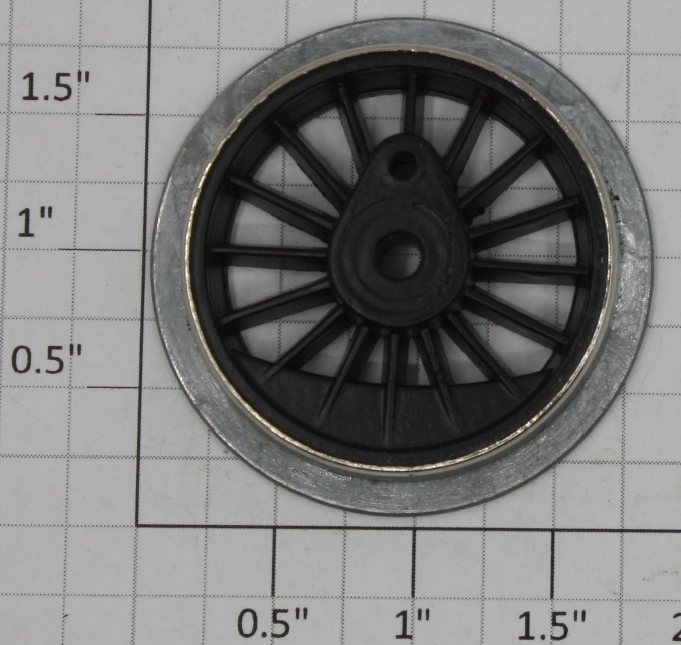 American Flyer 1683-1 Black Spoked Plain Drive Wheel with Rim | eBay