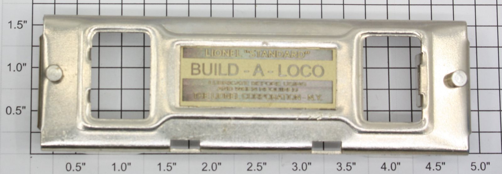 Lionel 390-41 Nickel Collector Assembly w/ Nameplate for Bild-a-Loco (Reproduction)