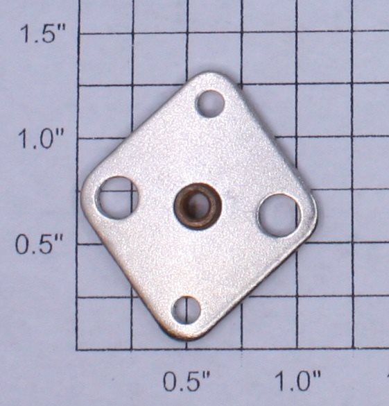 Lionel 400E-139 Nickel Gear Plate with Bushing (Repro-Nickel/Bushing)