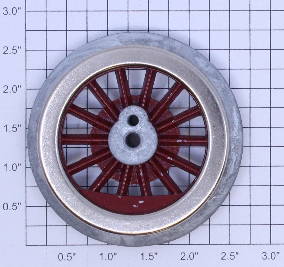 Lionel 390-43 Red Spoked 2-5/8" Std. Gauge Steam Loco Gear Wheel (Bowser Red Gear)