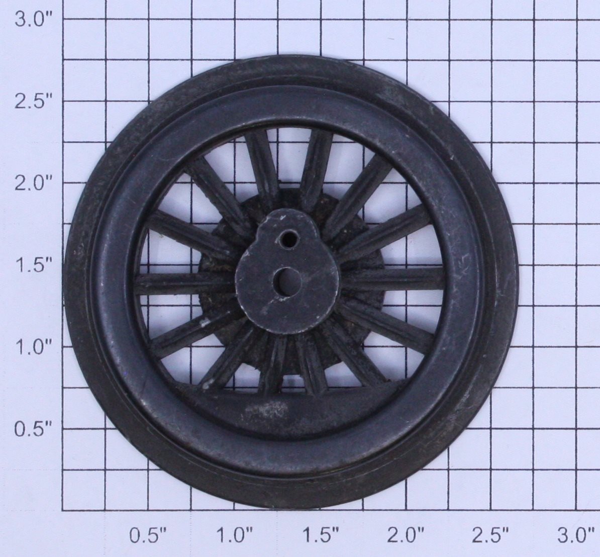 Lionel 400E-95 Spoked 2-3/4" Std. Gauge Steam Loco Wheel (6-40 Thread) (McCoy Blacken Plain)