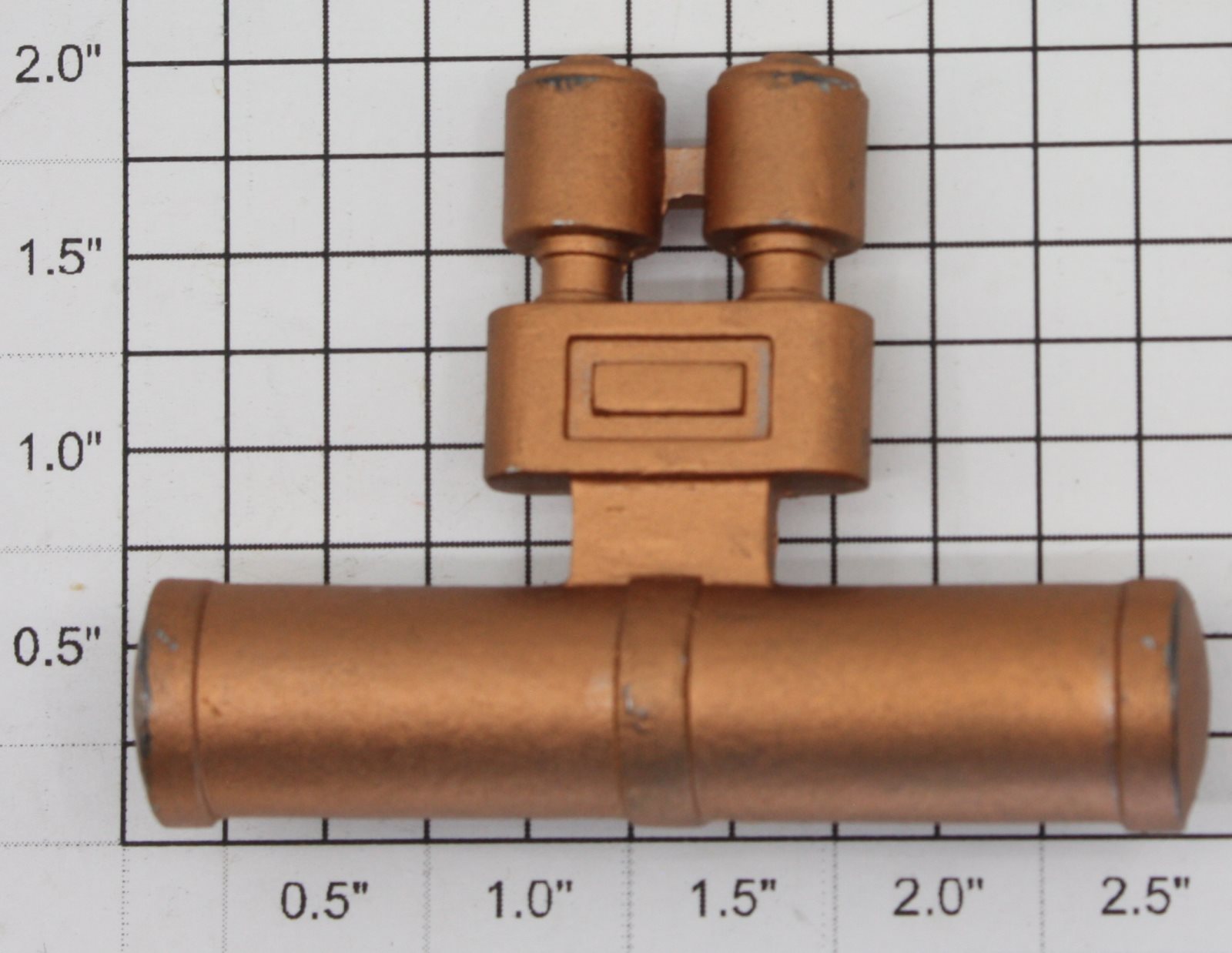 Lionel 400E-97 Standard Gauge Matte Copper Air Pump and Tank (Repro-Matte Copper)