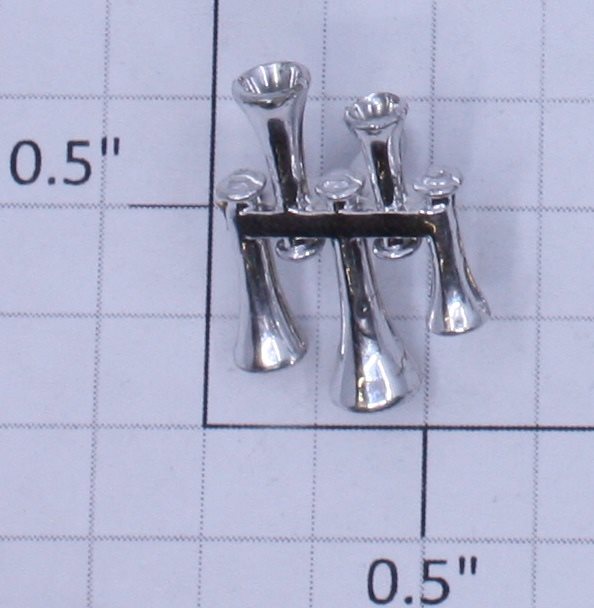 Lionel 1776-13 Ornamental Chrome 5-Trumpet Horn (New)