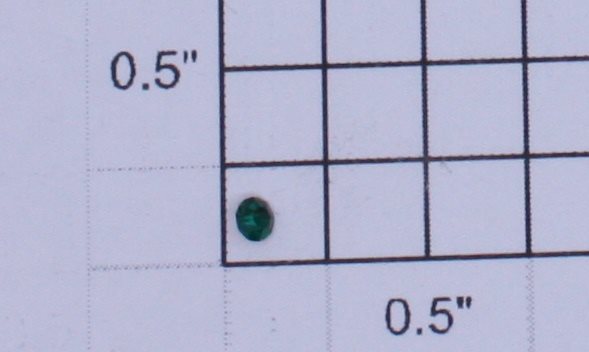 Lionel 700E-166 Green Jewel Rhinestone (Repro-Green)