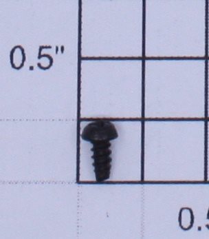 Lionel 4060-10 #2 x 3/16" Black Phillips Round Head Self Tapping Screw (Reproduction)