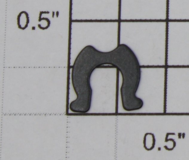 Lionel 480-18 O Gauge Black Horseshoe Retaining Washer 3/8" W x 3/16" ID (Reproduction)