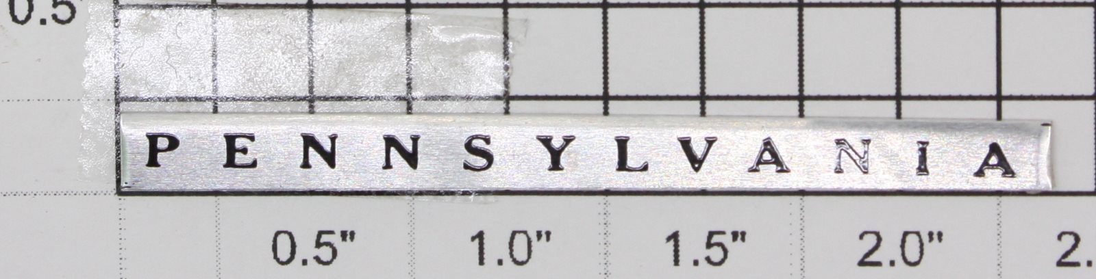 Lionel 238E-6 Pennsylvania Adhesive Nameplate (Reproduction)