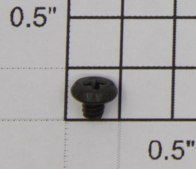Lionel 8306-632 #4-40 x 1/8" Black Phillips Pan Head Oil Plug Screw (#4-40x1/8)