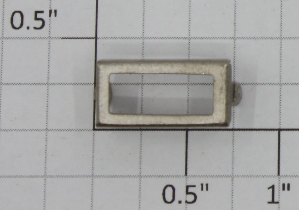 Lionel 385E-37 Nickel Boiler Front Number Plate Frame - Fits 385E, 392E, 1835 (Repro-Nickel)