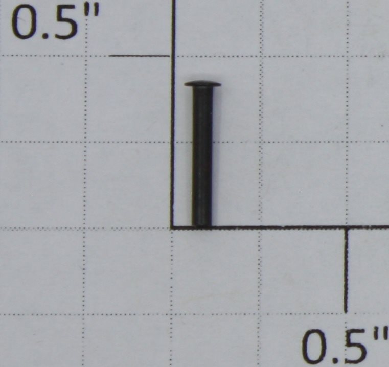 Lionel TC-23 .059" x .045" Black Coupler Knuckle Rivet (Repro-Black)