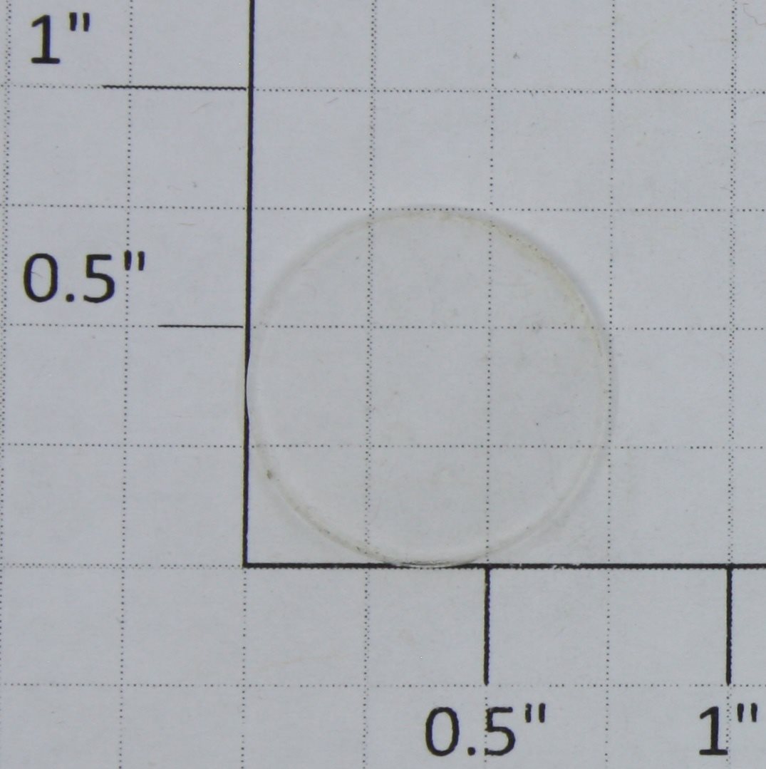 Lionel 400E-81 Standard Gauge 3/4" OD x 1/16" Clear Plastic Headligh Lens (New)