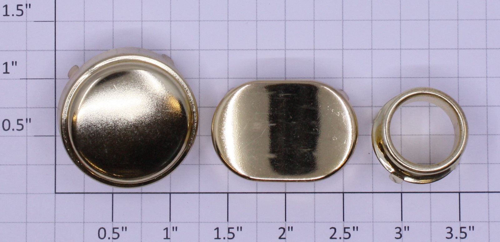 MTH TP-SL00055 Brass Dome Set (Set of 3) (Set of 3)