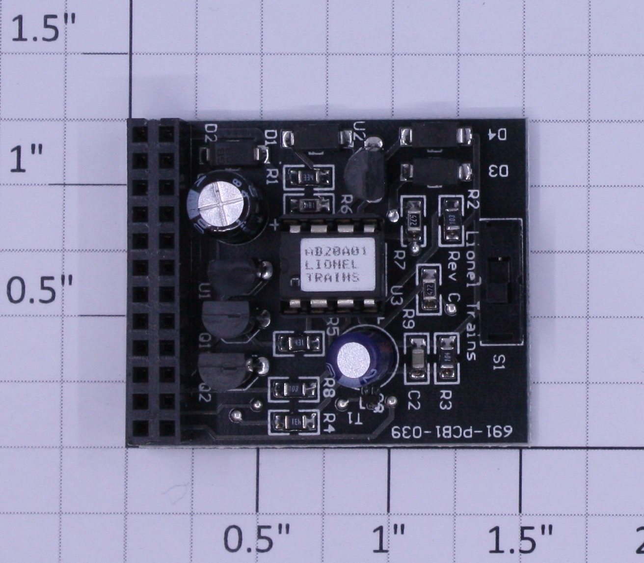Lionel 691PCB1039 Steam Loco AD20A IR Receiver Modular PCB Circuit Board (New)