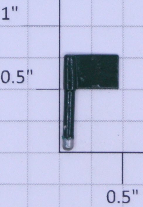 Lionel 390-76 Dark Green Flag (Reproduction)