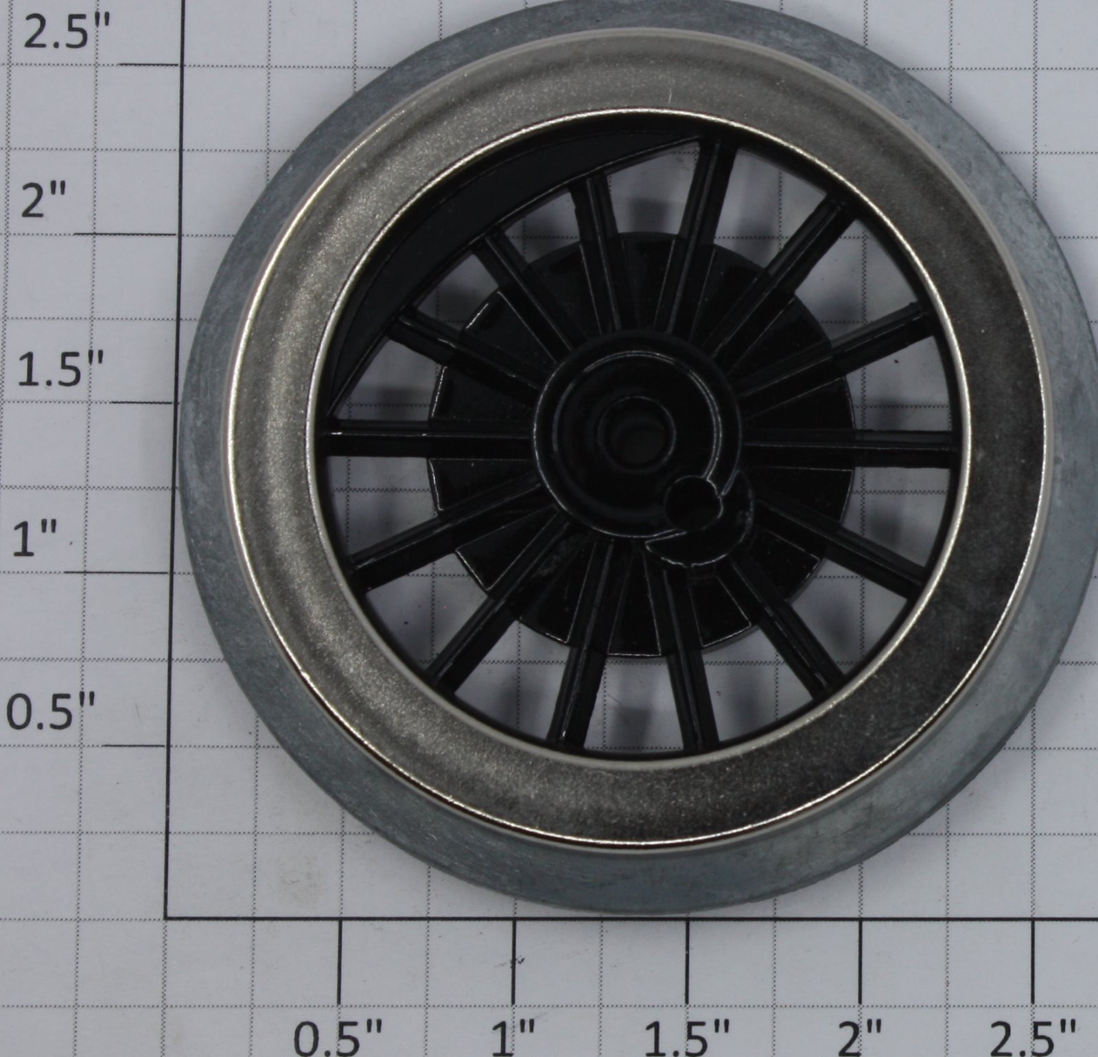 Lionel 400E-69 Black Spoked 2-3/4" Std. Gauge Steam Loco Gear Wheel (Lionel Black Gear)