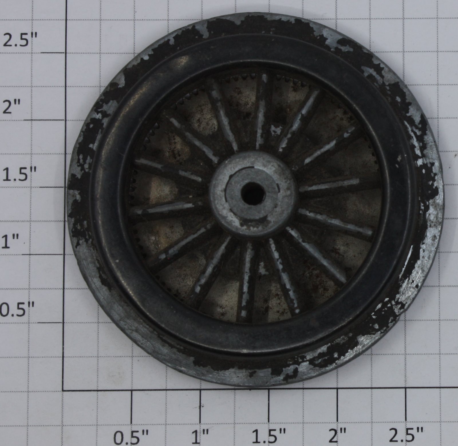Lionel 400E-95 Black Spoked 2-3/4" Std. Gauge Steam Loco Gear Wheel (MEW Black Used)