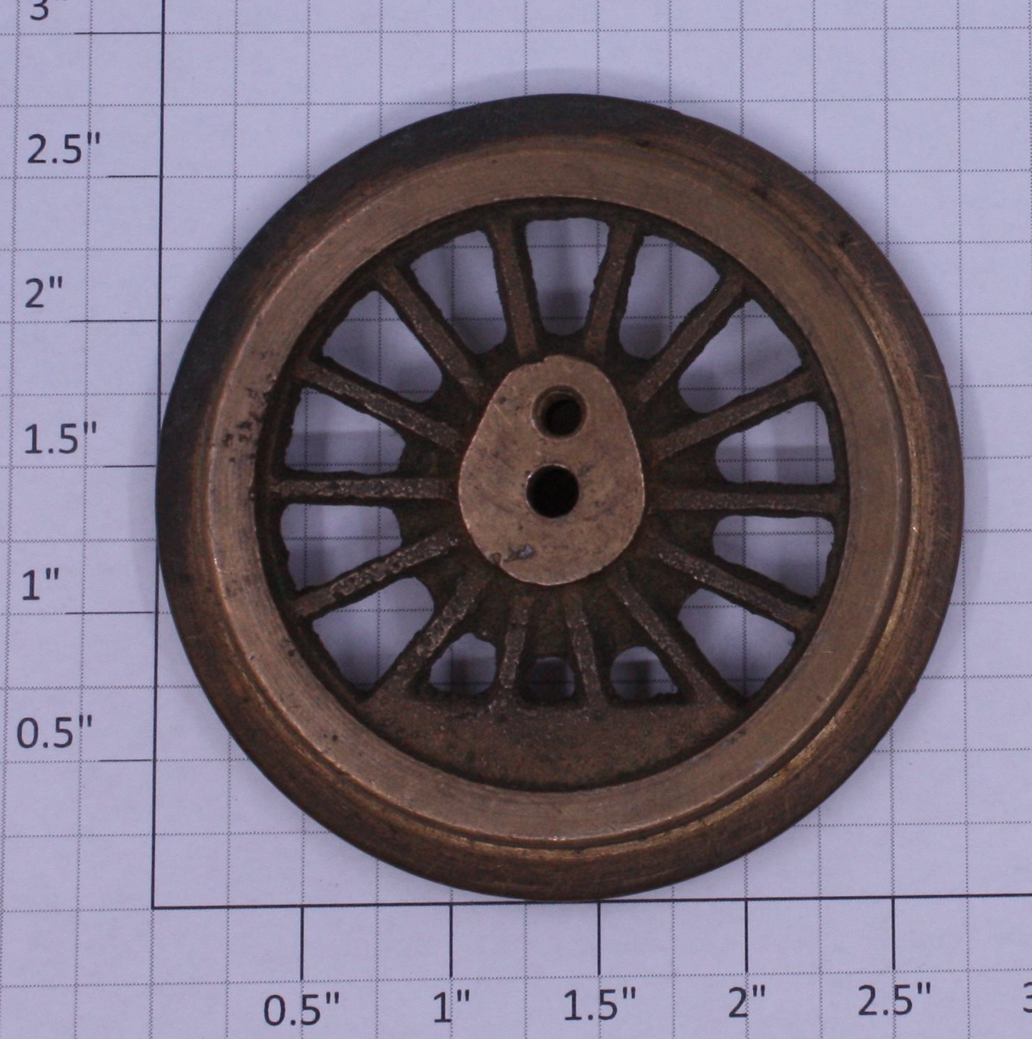 Lionel 400E-69 Bronze Spoked 2-3/4" Std. Gauge Steam Loco Gear Wheel (Bronze Gear)