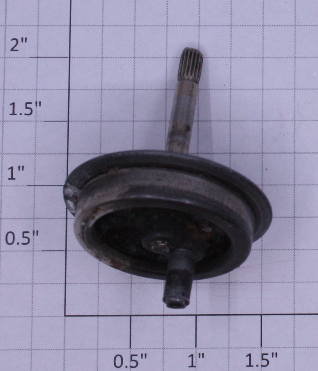 Lionel 1661-37 Plain Black 12 Spoke Hub Wheel with Eccentric Stud and Axle (Original)