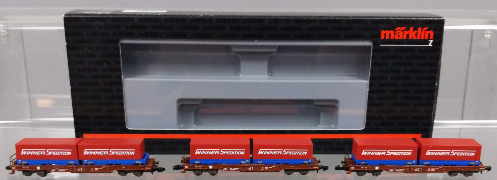 Marklin 82504 フランス国鉄 (SNCF)  貨車セット 尾灯付 Marklin 82286 Z DB German Railroad AG Deep Well Flat Car Set