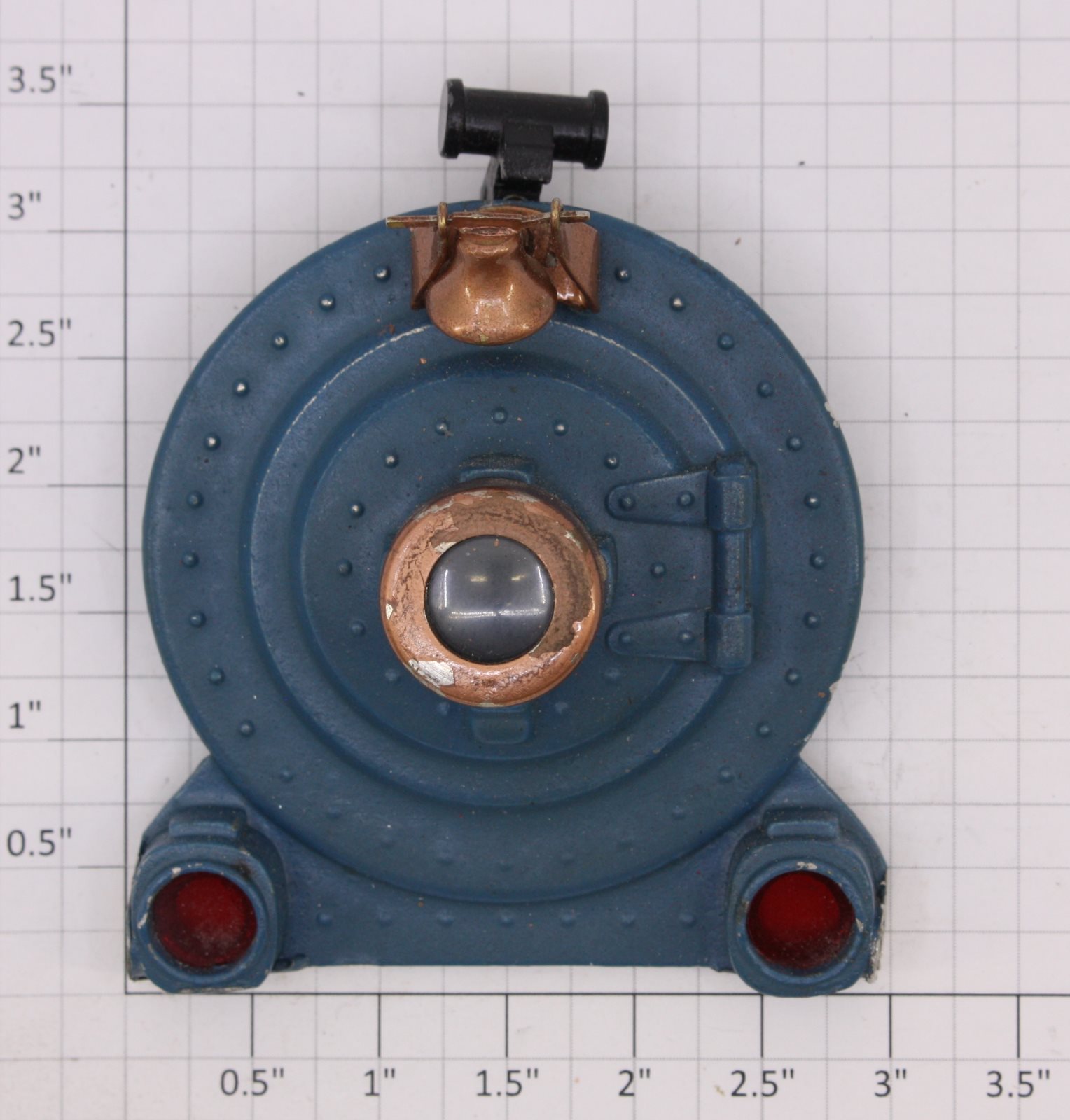 Lionel 400E-88 Blue Comet Boiler Front Complete (Copper Trim)