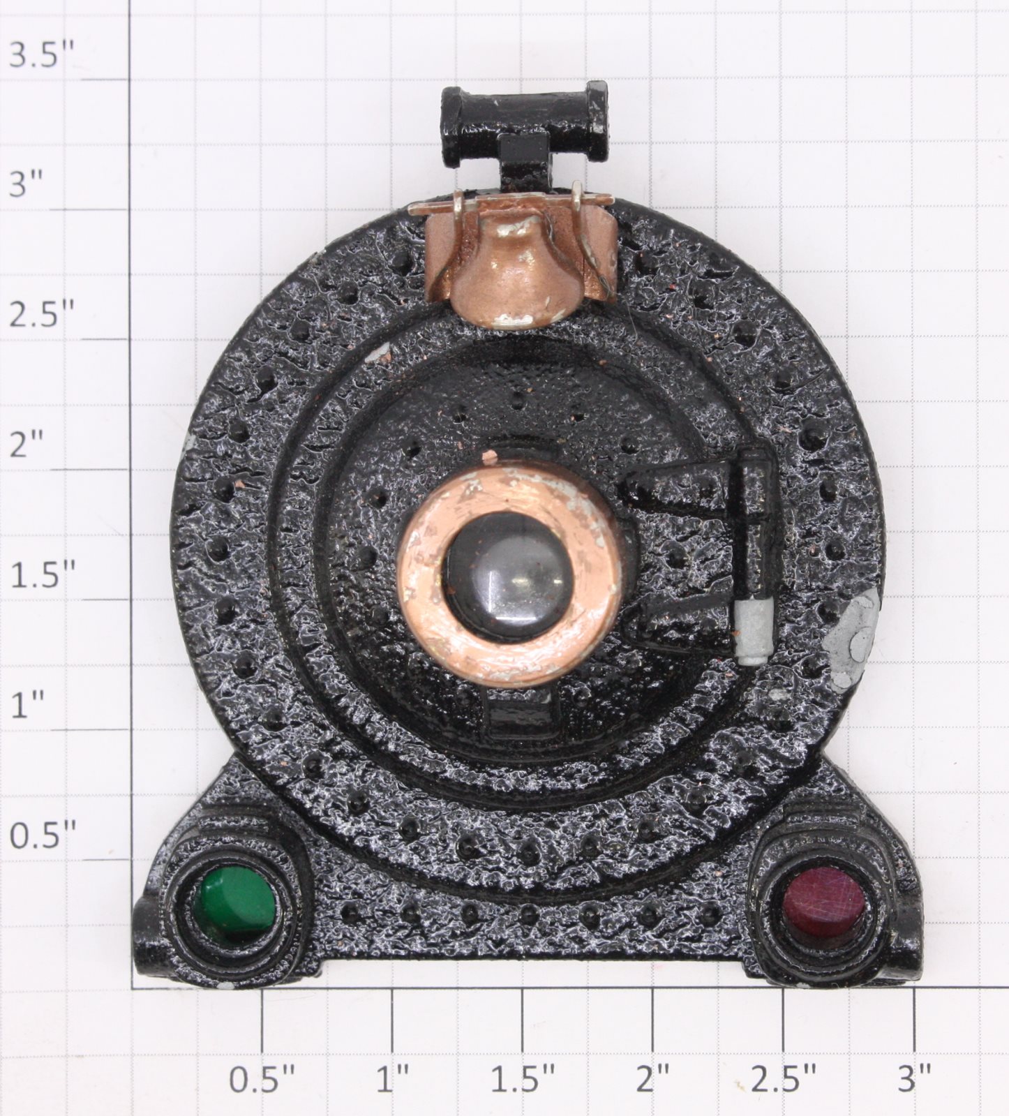 Lionel 400E-88 Boiler Front - Complete (Black-Copper Trim)